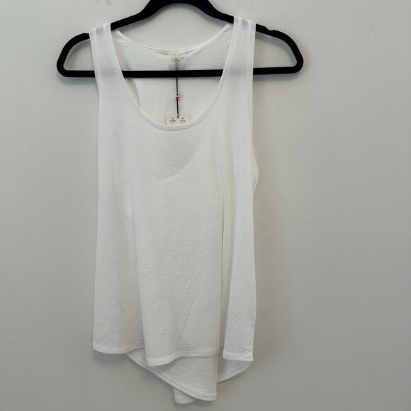 CALIA Women's Twist Back Tank, Medium Pure White - Picture 2 of 5